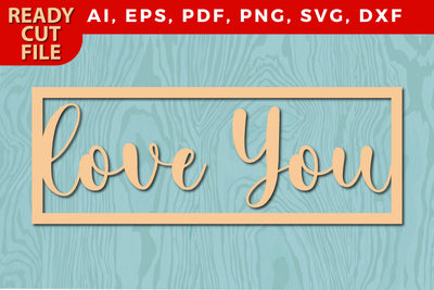Valentine love you laser/paper cut svg file SVG MD JOYNAL ABDIN 