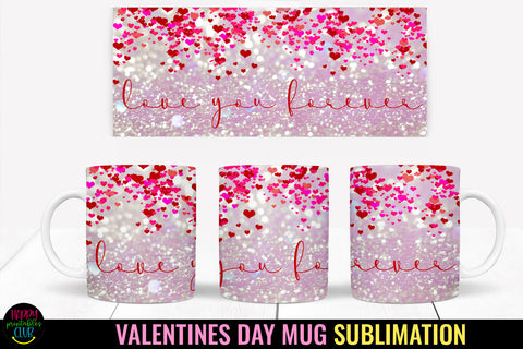 Valentine Love You Mug Wrap Sublimation I Valentine Mugs PNG Sublimation Happy Printables Club 