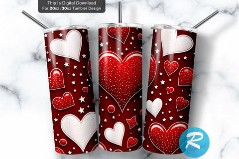 Valentine Milky Way Red 20 oz / 30 oz Tumbler PNG Sublimation Regulrcrative 