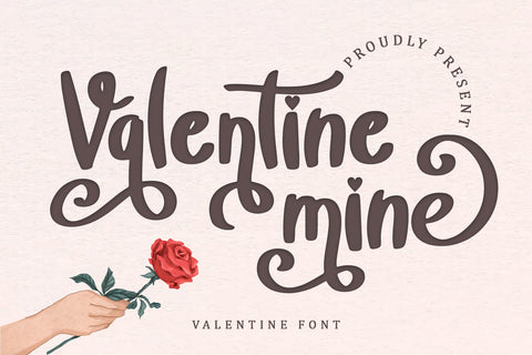 Valentine Mine Font Sakha Design Studio 