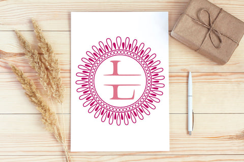 Valentine Monogram Frame Svg Bundle SVG Regulrcrative 