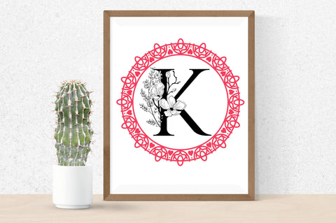 Valentine Monogram Frame Svg Bundle SVG Regulrcrative 