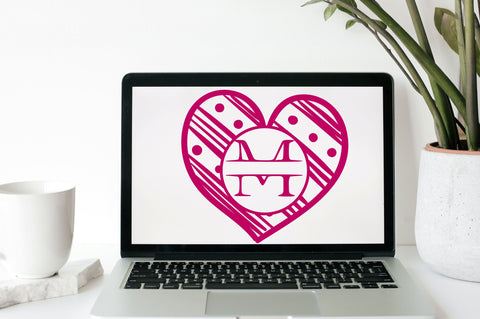 Valentine Monogram Frame Svg Bundle SVG Regulrcrative 