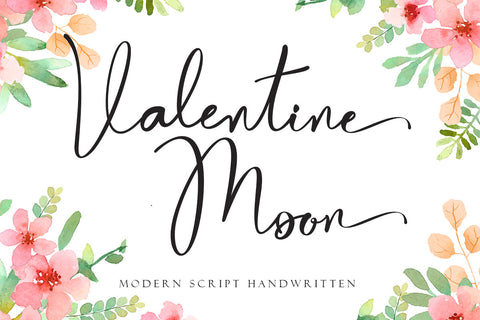 Valentine Moon Font Prasetya Letter 