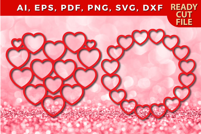 valentine paper cut heart WREATH svg SVG MD JOYNAL ABDIN 