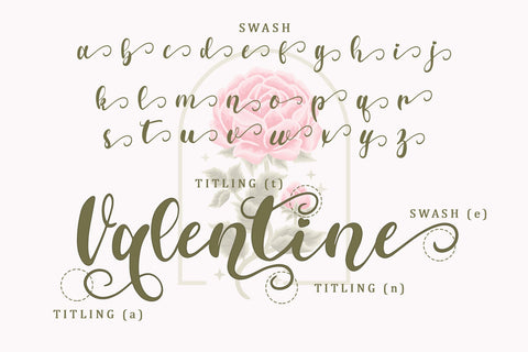 Valentine Peace Font Sakha Design Studio 
