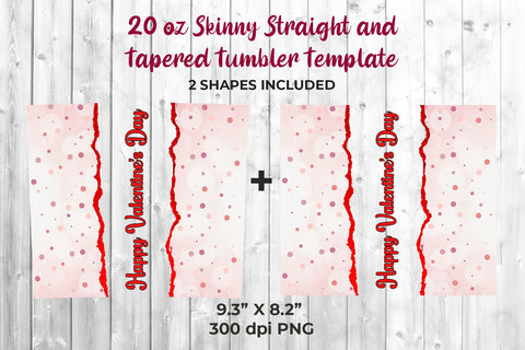 Valentine Pink Points Tumbler Sublimation Design Sublimation Sublimatiz Designs 