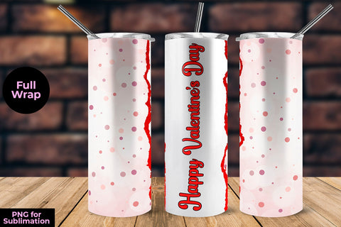 Valentine Pink Points Tumbler Sublimation Design Sublimation Sublimatiz Designs 