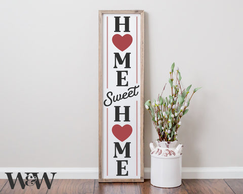 Valentine Porch Sign SVG Bundle | Valentine Vertical SVG SVG Wood And Walt 