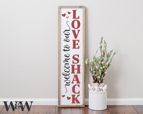 Valentine Porch Sign SVG Bundle | Valentine Vertical SVG SVG Wood And Walt 