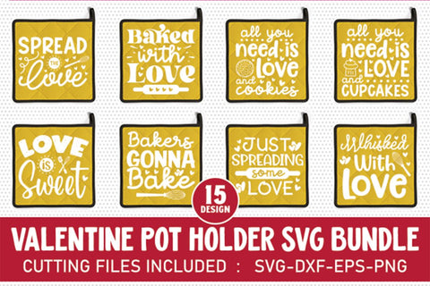 Valentine Pot Holder SVG Bundle SVG md faruk hossain 