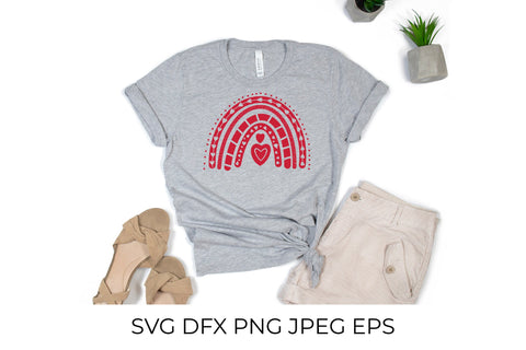 Valentine Rainbow SVG Bundle. Valentines Day Clipart SVG LaBelezoka 