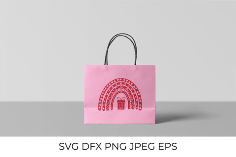 Valentine Rainbow SVG cut file. Cute rainbow. SVG LaBelezoka 