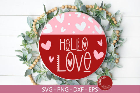 Valentine Round Sign Bundle-Valentine SVG Bundle SVG Linden Valley Designs 