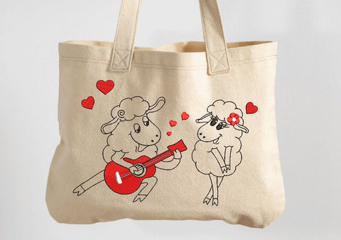Valentine Sheep Couple Machine Embroidery Design Embroidery/Applique DESIGNS Canada Embroidery 