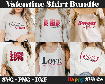 Valentine Shirt SVG Bundle SVG The Happy SVG Co 