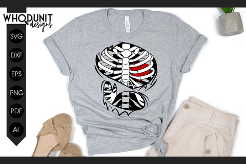 Valentine Skeleton SVG Bundle | Skulls cut file | Ribcage SVG Whodunit Designs 