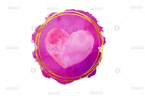 Valentine Splashes with hearts and lips background Sublimation Bundle Sublimation Regulrcrative 