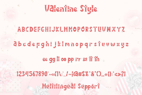 Valentine Style Font Prasetya Letter 