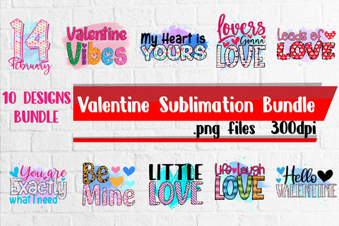 Valentine Sublimation Bundle PNG Files Sublimation zafrans studio 