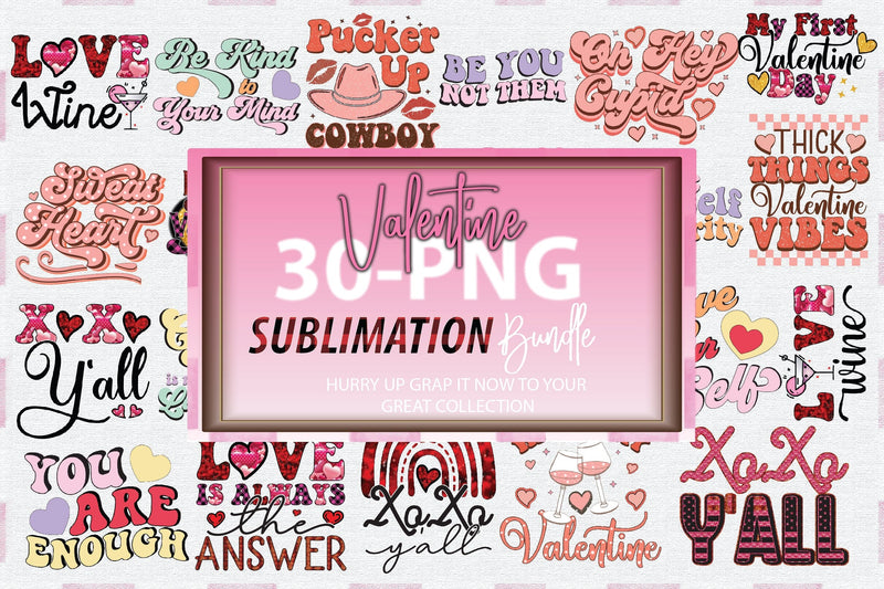Valentine Sublimation Bundle Sublimation Creativeart88 