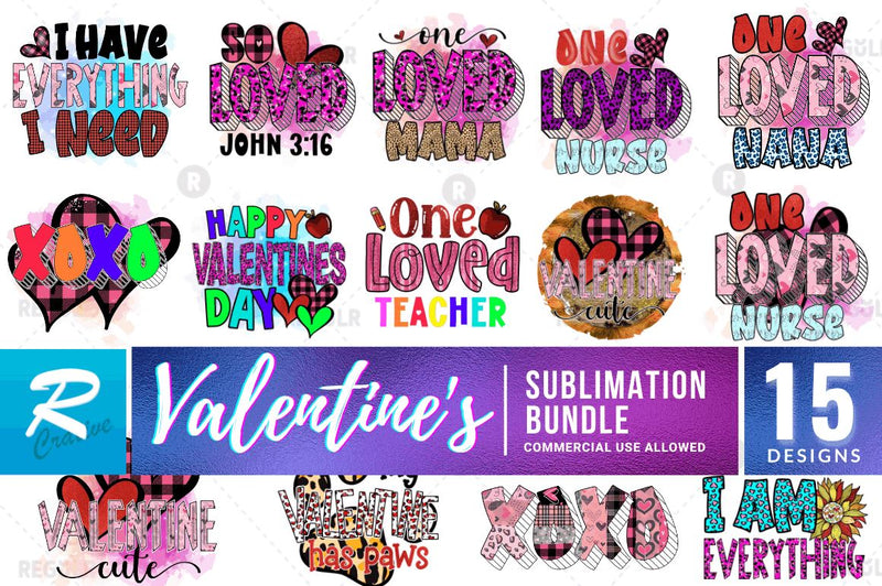 Valentine Sublimation Bundle Sublimation Regulrcrative 