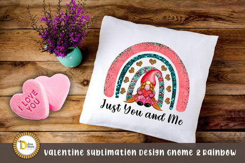 Valentine Sublimation Design rainbow & Gnome Sublimation Dina.store4art 
