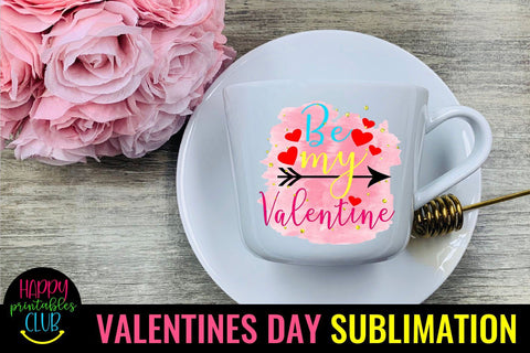 Valentine Sublimation- Valentines Day PNG-Be My Valentine Sublimation Happy Printables Club 