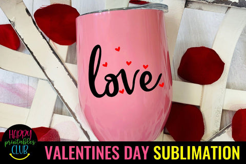Valentine Sublimation- Valentines Day PNG- Love You Sublimation Happy Printables Club 