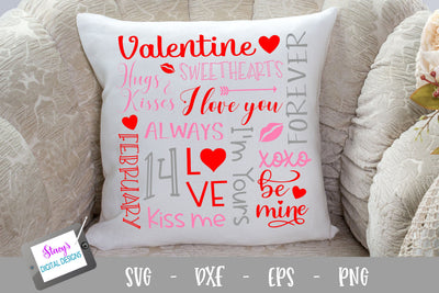 Valentine Subway Art SVG - Valentine SVG SVG Stacy's Digital Designs 