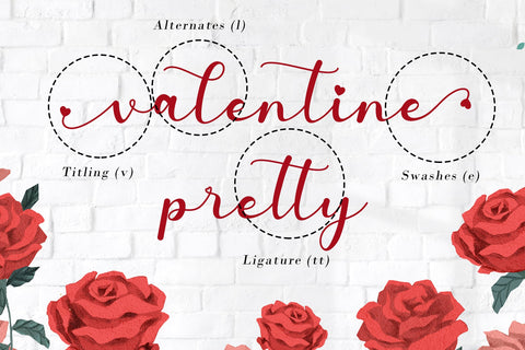 Valentine Surprise Font AEN Creative Store 