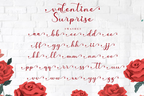 Valentine Surprise Font AEN Creative Store 