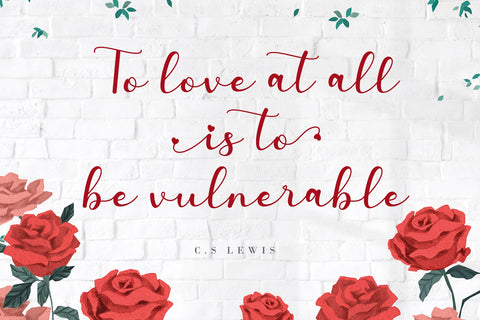 Valentine Surprise Font AEN Creative Store 