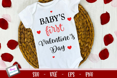 Valentine SVG | Baby's First Valentine's Day SVG SVG Stacy's Digital Designs 