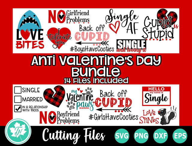 Valentine SVG Bundle | Anti Valentine SVG Bundle SVG TrueNorthImagesCA 
