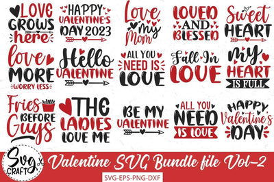 Valentine SVG Bundle file Vol-2 SVG Svgcraft 