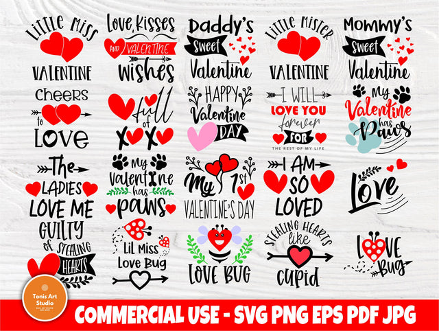 Valentine SVG Bundle | Funny Quotes Svg | Valentines Day Svg | Svg Files for Cricut | Valentines Cut Files | T shirt Designs | Love Svg SVG TonisArtStudio 
