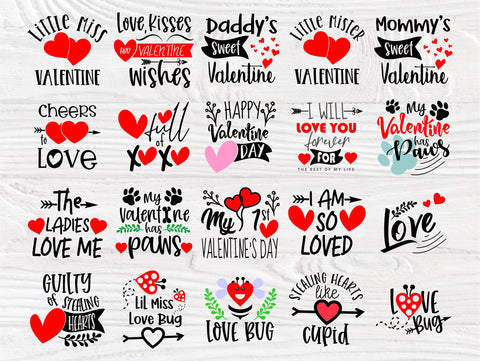 Valentine SVG Bundle | Funny Quotes Svg | Valentines Day Svg | Svg Files for Cricut | Valentines Cut Files | T shirt Designs | Love Svg SVG TonisArtStudio 