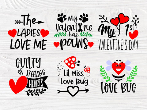 Valentine SVG Bundle | Funny Quotes Svg | Valentines Day Svg | Svg Files for Cricut | Valentines Cut Files | T shirt Designs | Love Svg SVG TonisArtStudio 