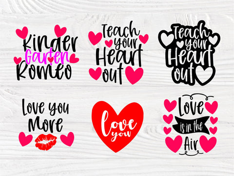 Valentine SVG Bundle | Funny Valentines Quotes Svg | Valentines Signs | Svg Files for Cricut | Valentines Cut Files | Hearts Silhouette SVG TonisArtStudio 