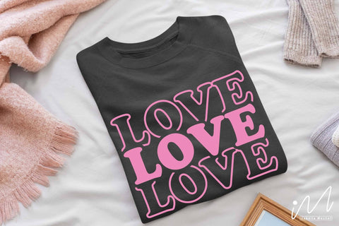 Valentine svg bundle, Happy valentine t shirt svg, Valentine cricut, papa's little valentine, love svg SVG Isabella Machell 