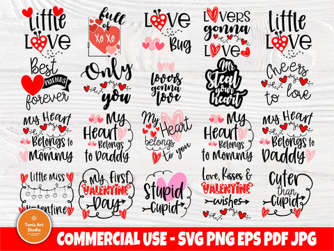 Valentine SVG Bundle | Kids Valentines Svg | Valentines Signs | Svg Files for Cricut | Valentines Cut Files | Love Svg | Svg Designs SVG TonisArtStudio 