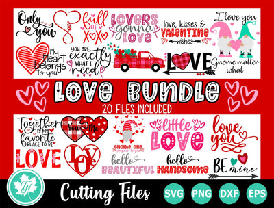 Valentine SVG Bundle | Love SVG Bundle SVG TrueNorthImagesCA 