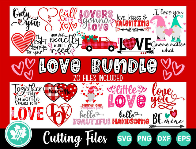 Valentine SVG Bundle | Love SVG Bundle SVG TrueNorthImagesCA 