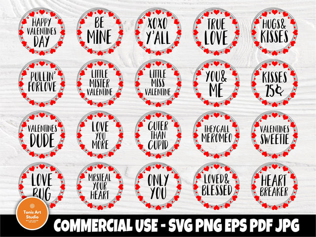 Valentine SVG Bundle, Love Svg Cut Files SVG TonisArtStudio 