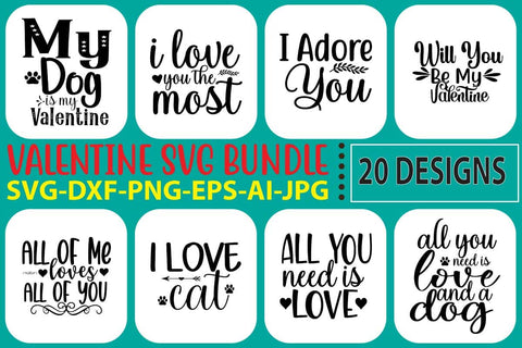 Valentine SVG Bundle SVG Syaman 