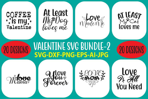Valentine SVG Bundle SVG Syaman 