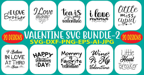 Valentine SVG Bundle SVG Syaman 