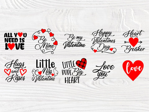 Valentine SVG Bundle | Valentine svg | 50 Shirt Designs | Valentines svg | Valentine's Day svg | Love svg Bundle | Cricut, Silhouette files SVG TonisArtStudio 