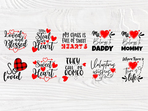 Valentine SVG Bundle | Valentine svg | 50 Shirt Designs | Valentines svg | Valentine's Day svg | Love svg Bundle | Cricut, Silhouette files SVG TonisArtStudio 